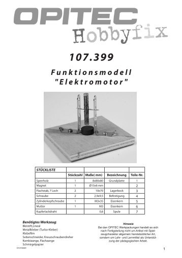 107.399 Funktionsmodell "Elektromotor"