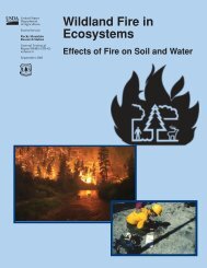 Wildland fire in ecosystems: effects of fire on soils and water