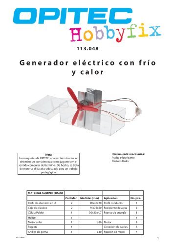 113.048 Generador eléctrico con frío y calor