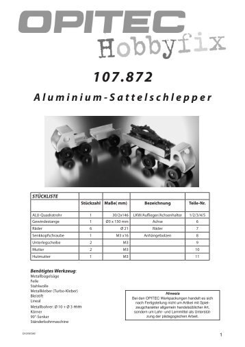 Aluminium-Sattelschlepper