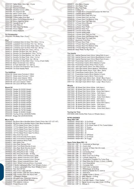 PERFORMANCE PRODUCT GUIDE BOOK 2007 - Ansmann