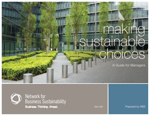 A Guide for Managers - Network for Business Sustainability