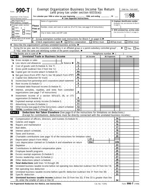 Form 990-T