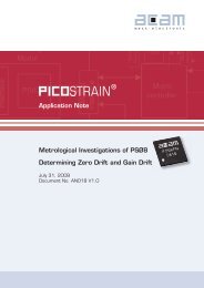 1. Using the load cell of the PSØ8 evaluation-kit - acam ...
