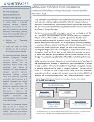 Nonprofit Operating Reserves Initiative Workgroup - National Center ...