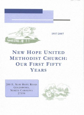 New Hope United Methodist Church, Our First Fifty Years, 1957-2007