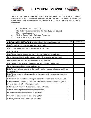 moving checklist patty stewart