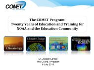 The COMET Program: Twenty Years of Education and Training for ...