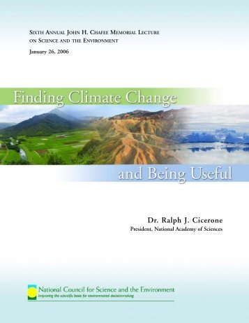 Finding Climate Change and Being Useful - National Council for ...