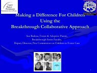 Making a Difference For Children Using the Breakthrough ...