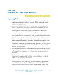 MODULE 4 - National Child Traumatic Stress Network