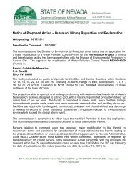 Notice of Proposed Action – Bureau of Mining Regulation and ...