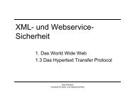 XML und Webservice XML- und Webservice - Lehrstuhl für Netz ...