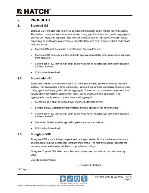 Precious Metals Recovery LLC RCRA Permit Application Dry Hills ...