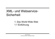 XML und Webservice XML- und Webservice - Lehrstuhl für Netz ...