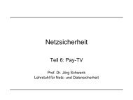 PayTV - Lehrstuhl für Netz- und Datensicherheit