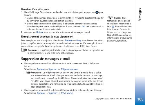 PDF Nokia 3660 Guide d'utilisation