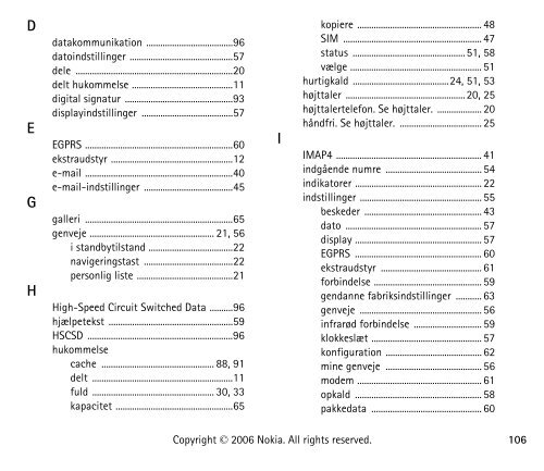 Brugervejledning til Nokia 6070