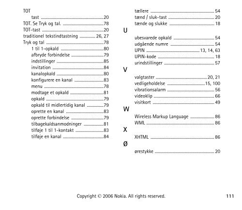 Brugervejledning til Nokia 6070