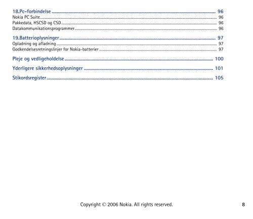 Brugervejledning til Nokia 6070