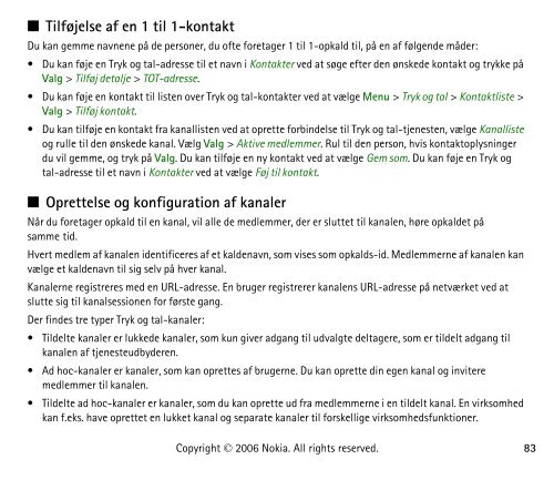 Brugervejledning til Nokia 6070