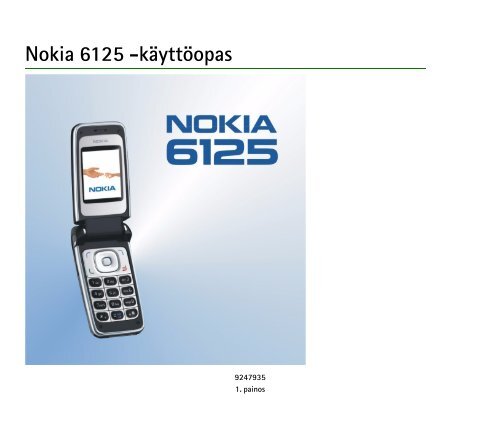 PDF Nokia 6125 Käyttöopas