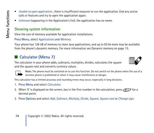 PDF Nokia 6310i User Guide