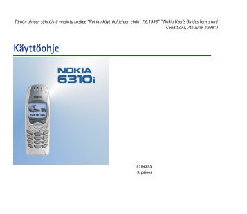 Käyttöohje - Nokia