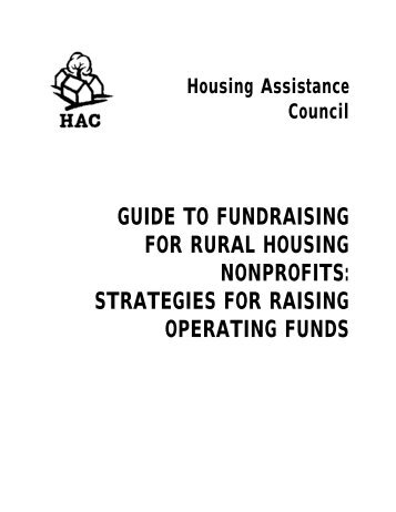 Guide to Fundraising for Rural Nonprofits - Housing Assistance ...