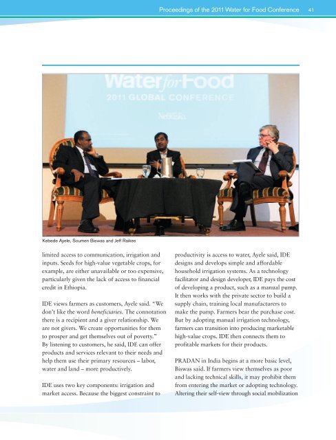 Full Version - The Water for Food Institute - University of Nebraska