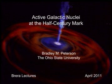 Active Galactic Nuclei at the Half-Century Mark - NED