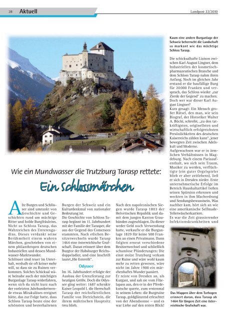 2010-22_Schloss Tarasp.pdf - Dr. Neinhaus Verlag AG