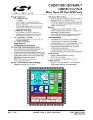 C8051F120/1/2/3/4/5/6/7 C8051F130/1/2/3 - Bioserver