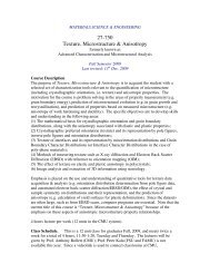 27-750 Texture, Microstructure & Anisotropy - Materials Science and ...