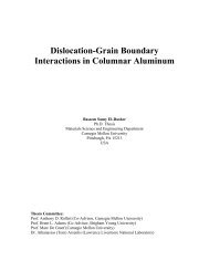 Dislocation-Grain Boundary Interactions in Columnar Aluminum