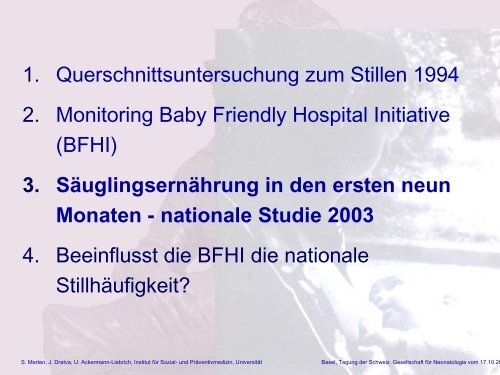 Auswirkungen der Baby-Friendly Hospital Initiative auf das Stillen in ...