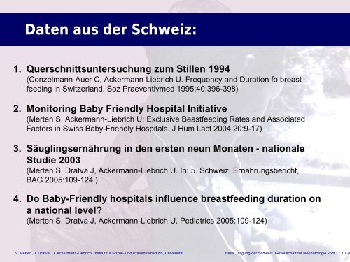 Auswirkungen der Baby-Friendly Hospital Initiative auf das Stillen in ...