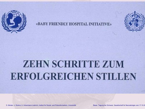 Auswirkungen der Baby-Friendly Hospital Initiative auf das Stillen in ...