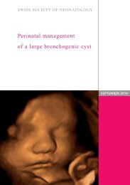 Perinatal management of a large bronchogenic cyst - Swiss Society ...