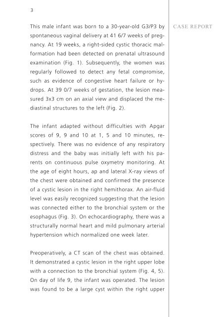 Perinatal management of a large bronchogenic cyst - Swiss Society ...