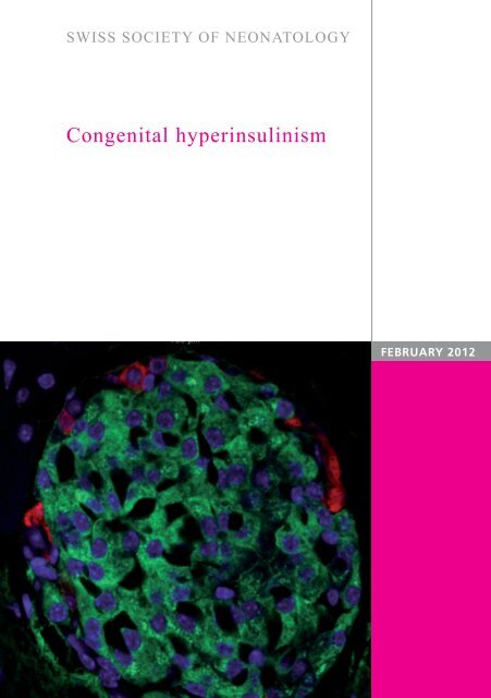 Congenital hyperinsulinism - Swiss Society of Neonatology