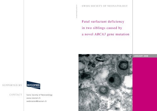 Fatal surfactant deficiency in two siblings caused by a novel ABCA3 ...