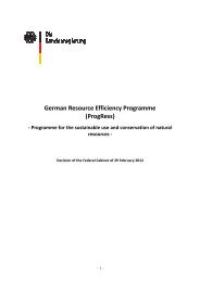 German Resource Efficiency Programme (ProgRess)