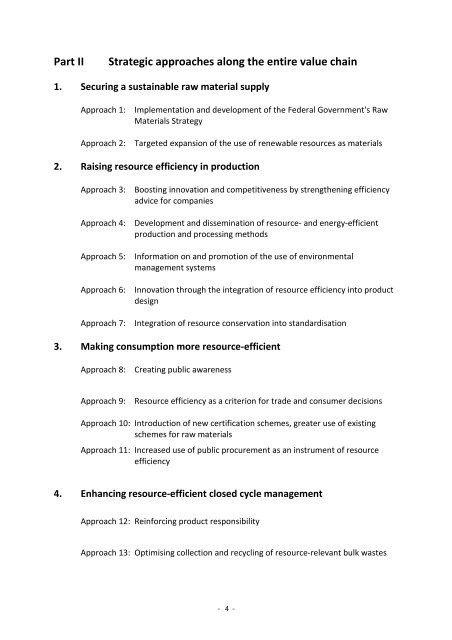 German Resource Efficiency Programme (ProgRess)