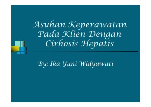 Asuhan Keperawatan Klien dengan Hepatitis - Fakultas ...