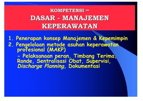 kompetensi - Fakultas Keperawatan - Unair