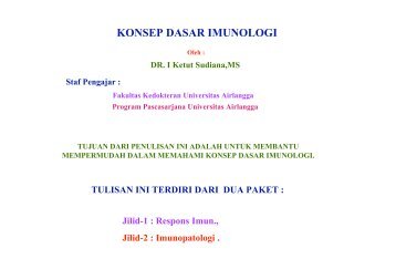 konsep dasar imunologi - Fakultas Keperawatan - Unair