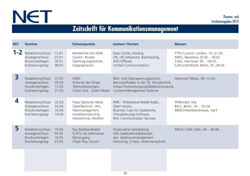 Mediadaten 2013 deutsch - NET