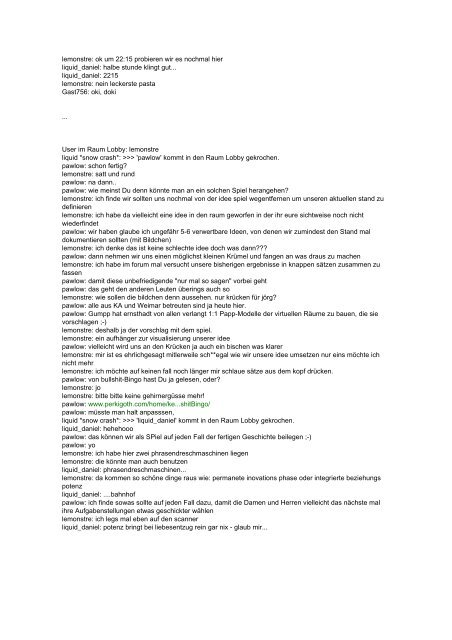 chat-protokolle - netzentwurf.de