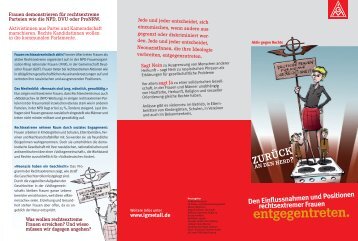 Flyer: Rechtsextremen Frauen entgegentreten - IG Metall Netzwerk ...